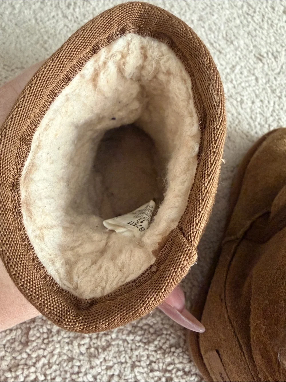Minnetonka Kids Girls Brown Suede winter boots size toddler 12